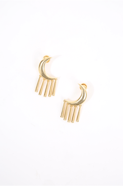 Brinco Lua Dourado Lool - DOURADO