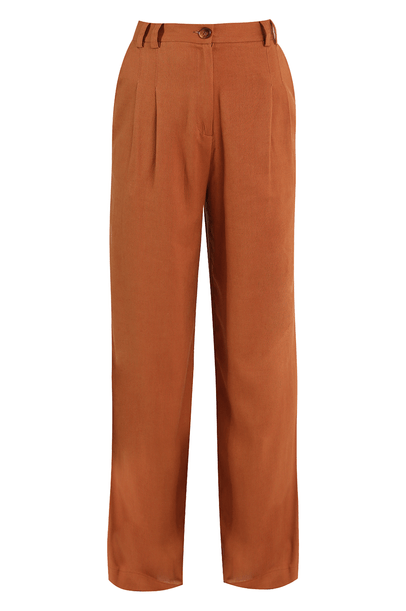 Calça Reta Rhodes Clemence - MARROM