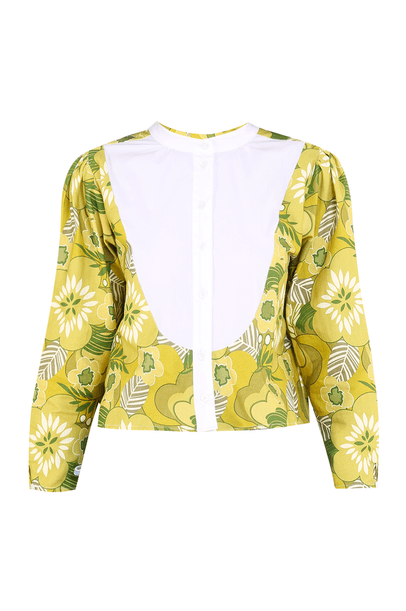 Camisa Cropped Leafy Allmost Vintage - VERDE