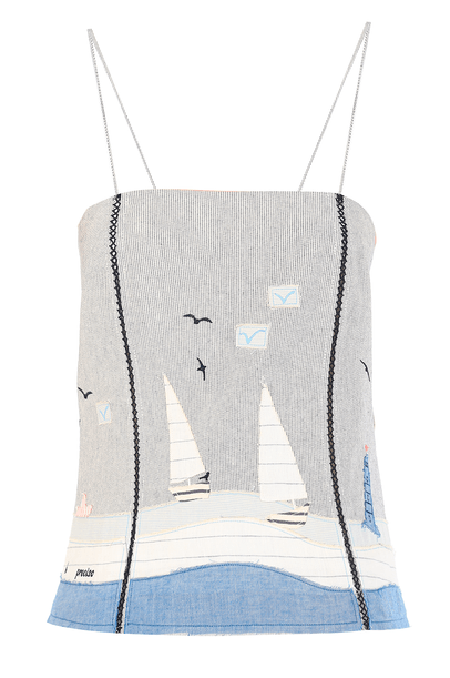 Blusa Zelia Azul Le Soleil D'ete - AZUL