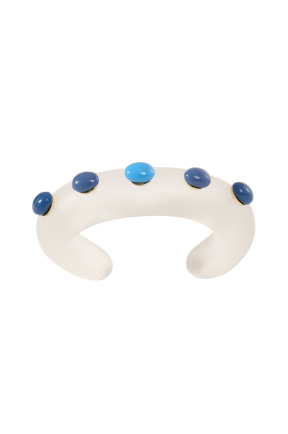Bracelete Fosco Azul Allmost Vintage + All Beads - Transparente