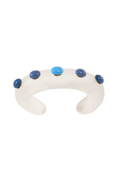 Bracelete Fosco Azul Allmost Vintage + All Beads - TRANSPARENTE