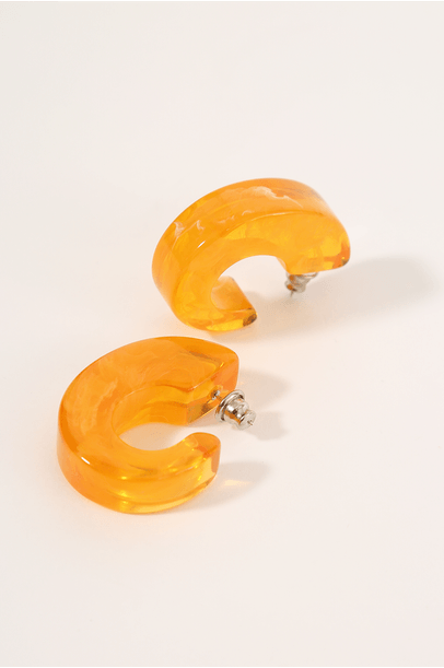 Brinco Argola Bold Amarelo Lool - AMARELO