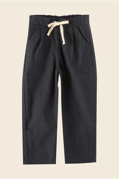 Calça Pregas Hage Edamami - MARINHO
