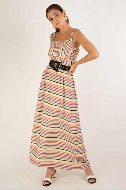 Vestido Stripes Allmost Vintage - LISTRAS