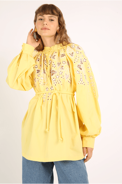 Camisa Richilieu Allmost Vintage  - AMARELO