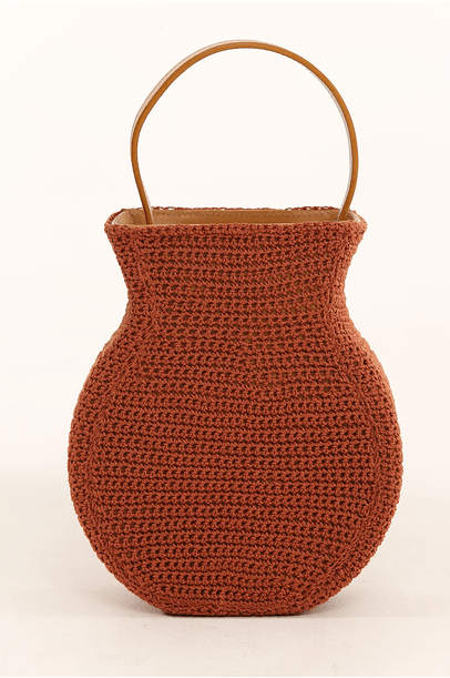 Bolsa Ava Crochê Marrom Gallerist + Carlotte - MARROM