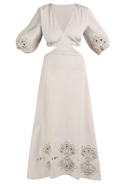 Vestido Catherine Linnen  - CINZA