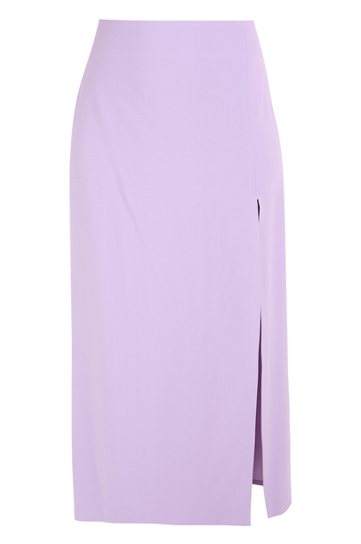 Saia Gaia Midi Com Fenda Framed - LILAS