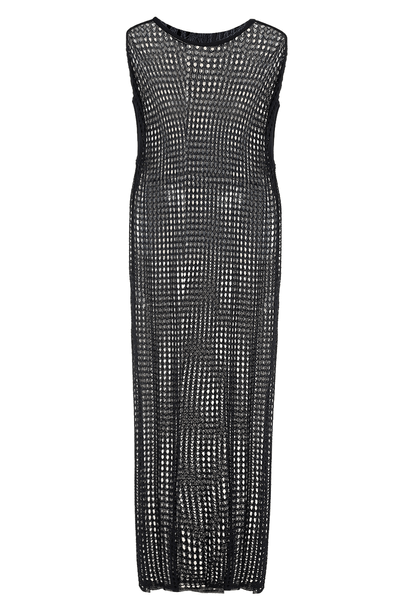 Vestido Rede Tricot Marinho Egrey - MARINHO