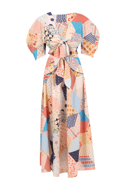 Vestido de Manga Pippa Framed - MULTICOLORIDO