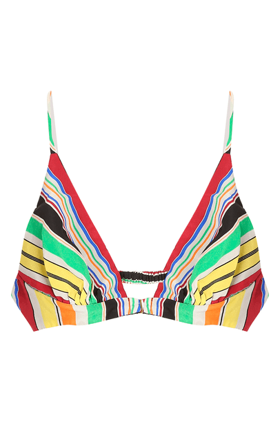 Top Ana Multicolorido Betina De Luca + Waiwai - MULTICOLORIDO