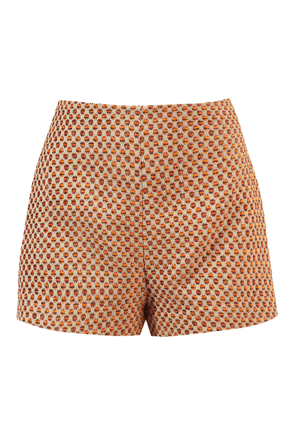 Shorts Tapisserie Framed - MARROM