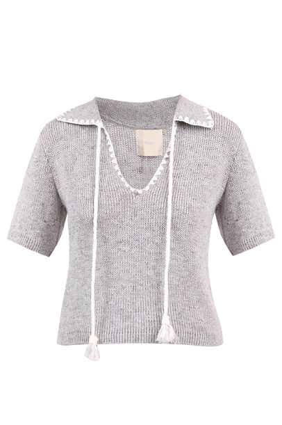 Polo Tricot Miracoli Framed - CINZA