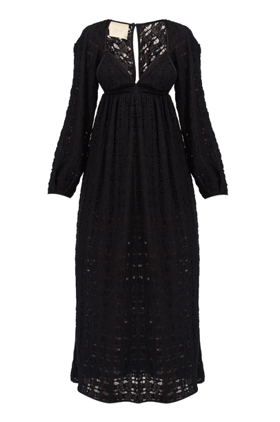 Vestido Longo Tuille Framed - PRETO
