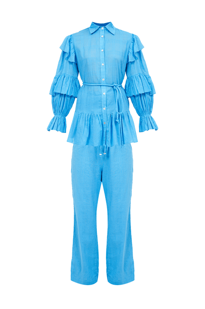 Conjunto Romance Turquesa All Most Vintage - AZUL