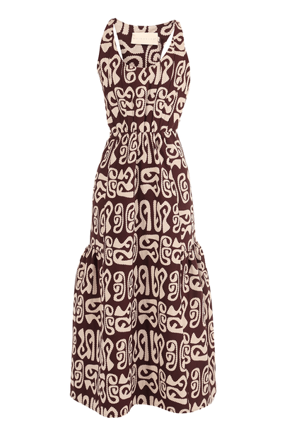 Vestido Capim Santo Vinho A.Niemeyer - VINHO