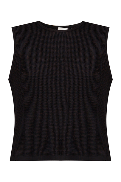 Regata Tricot Waffle Preto Egrey - PRETO