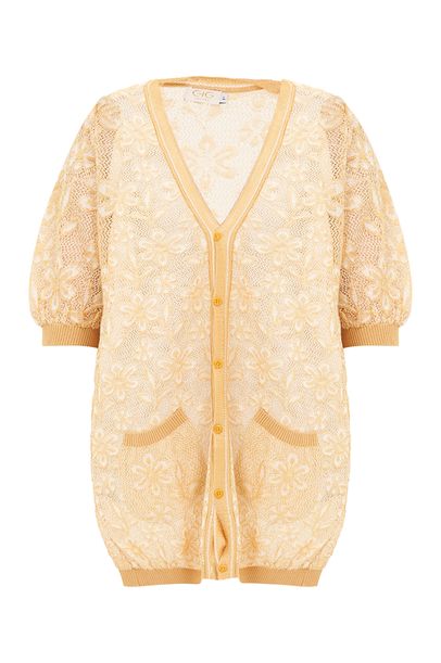 Casaco Jacquard Escarlet Gig - AMARELO