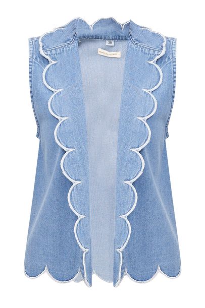 Colete Scales Denim Delave Norah - JEANS