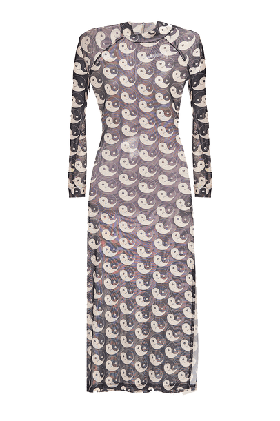 Vestido Midi Yin and Out Parioca - PRETO