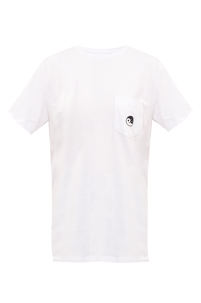 Camiseta Logo Yin and Out Parioca - BRANCO