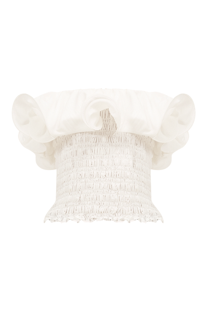 Blusa Anarruga Chess Nicole Nk - OFF WHITE