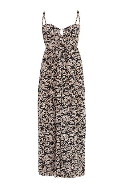 Vestido Com Alças Removíveis Senlis Framed  PRETO
