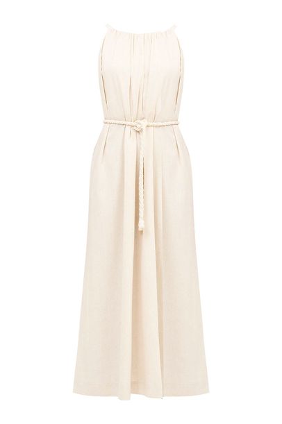 Vestido Midi La Lina Clemence NATURAL