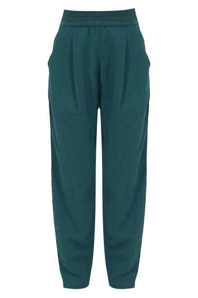 CALÇA PABLIANE MELBOURNE VERDE LE SOLEIL D'ETE 
 MARINHO