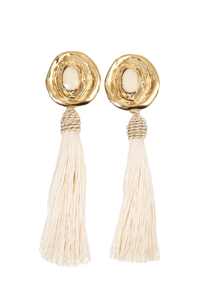 BRINCO TASSEL RABAT OFF ROSANA BERNARDES OFF WHITE
