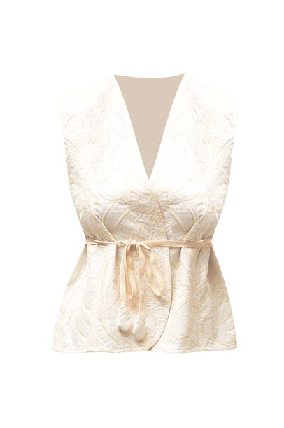 Colete White Lotus All Most Vintage - OFF WHITE