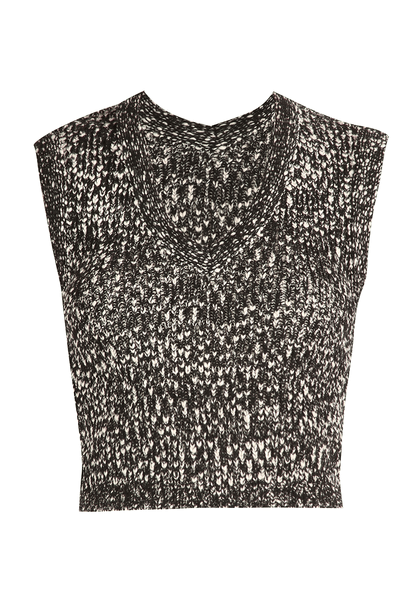 Top Tricot Verona Framed - PRETO E BRANCO