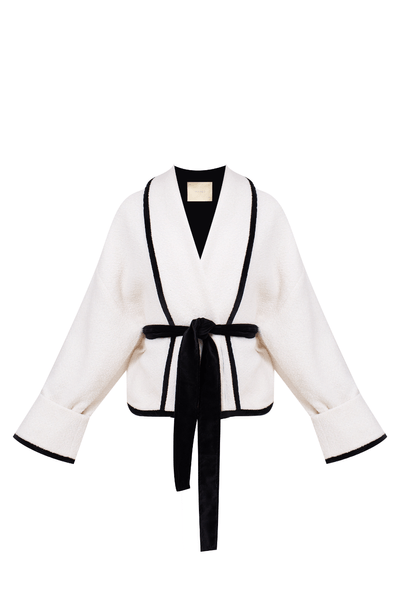 Kimono Allora Framed - OFF WHITE