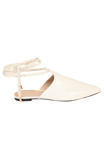 Sapatilha Josefina Linnen - BRANCO