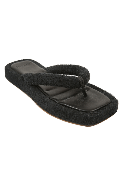 Rasteira Toalha Framed  - PRETO