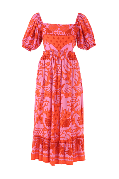 Vestido Cropped Lenco Dia e Noite Rosa Farm - ROSA