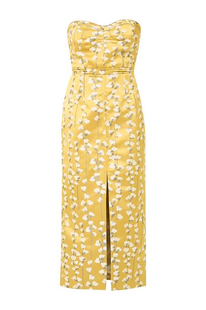 Vestido Midi Tulpe Framed - AMARELO