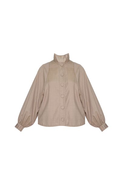 Camisa Ml Maite Caché - BEGE