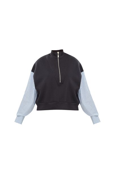 Pull Moletom Camisa Francesca - PRETO
