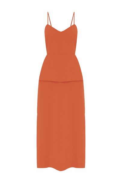 Vestido Midi Milo Clemence - TERRACOTA