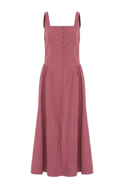 Vestido Midi Sand Clemence - VINHO
