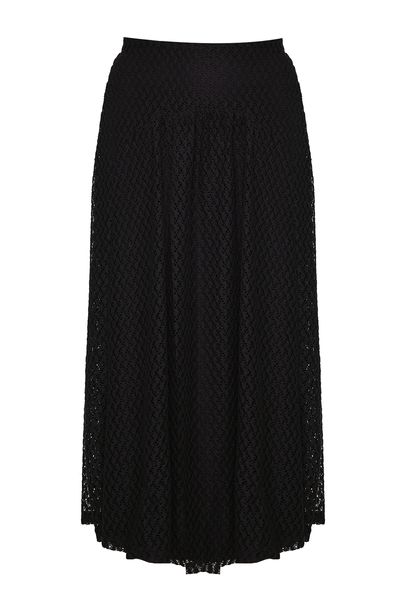 Saia Midi Vídia Renda Norah Jour Et Nuit - PRETO
