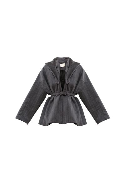 Blazer Capuz Pura Lilly Sarti - CINZA