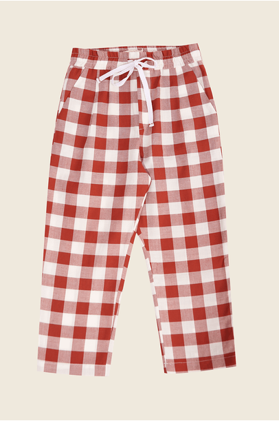 Calça Reta Grenache Edamami - VERMELHO