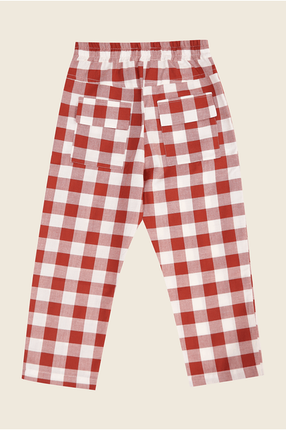 Calça Reta Grenache Edamami - VERMELHO