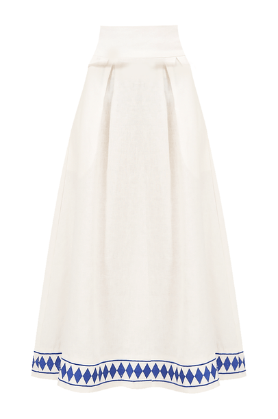 Saia Pagoda Branco Bdln - BRANCO