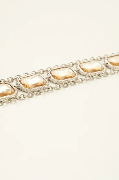 Cinto Pedra Retangular Framed - NUDE