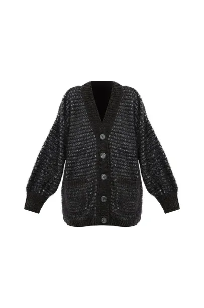 Cardigan Matrê Framed - PRETO