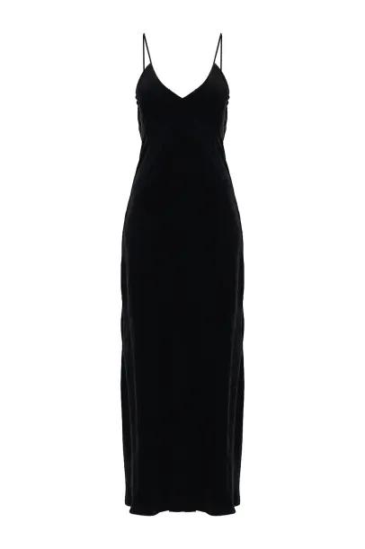 Vestido Longo Nila Le Soleil D'ete - PRETO